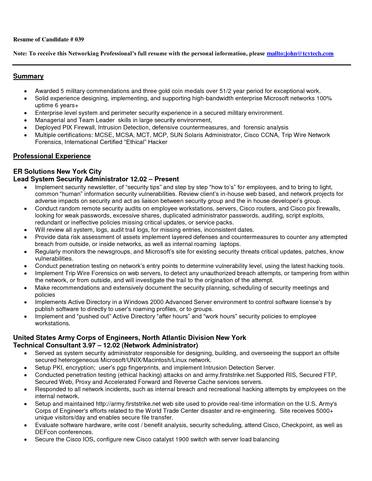 Job Wining Program and Software Engineer Resume Sample for Job 