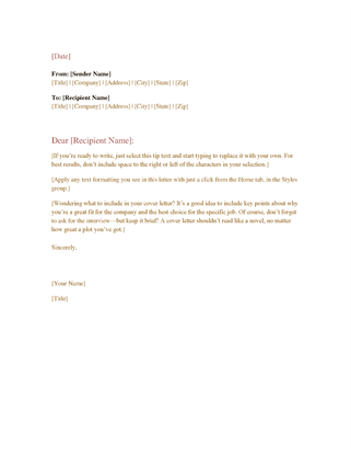 Formal business letter Office Templates Formal business letter Office Templates