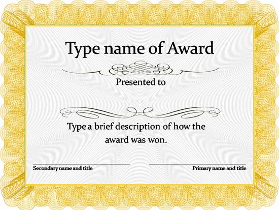 Certificate Templates Free Download