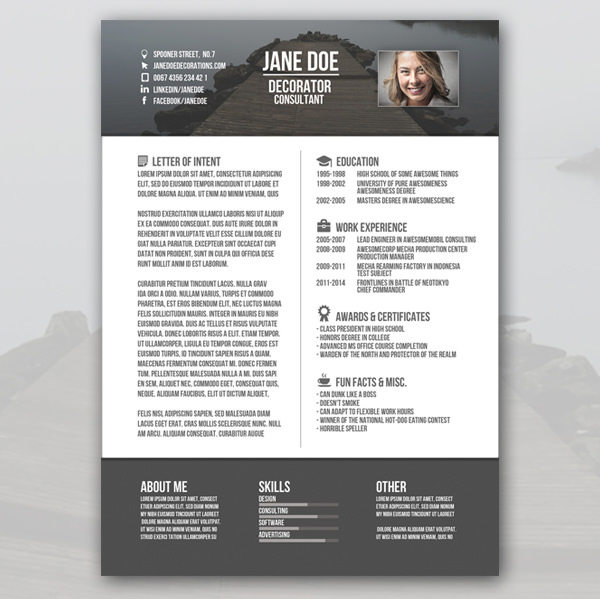 Creative Free Resume Templates. Related To Design Multimedia Print 