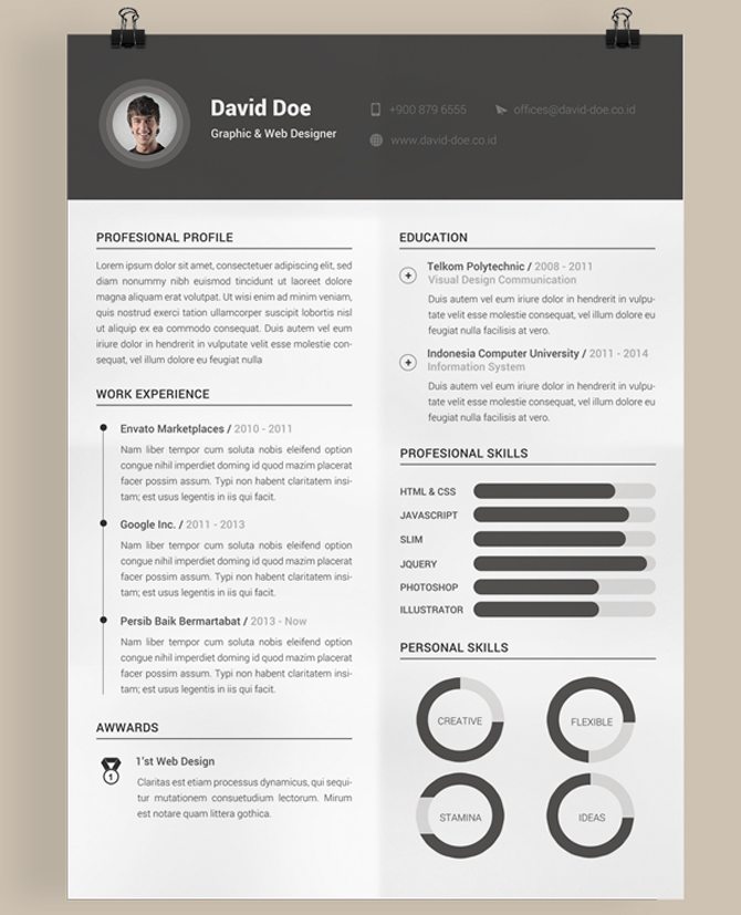 40 Best Free Resume Templates 2017 PSD, AI, DOC 40 Best Free Resume Templates 2017 PSD, AI, DOC