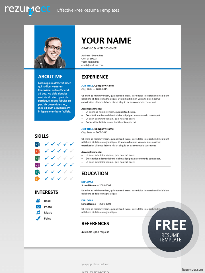 Bayview Stylish Resume Template