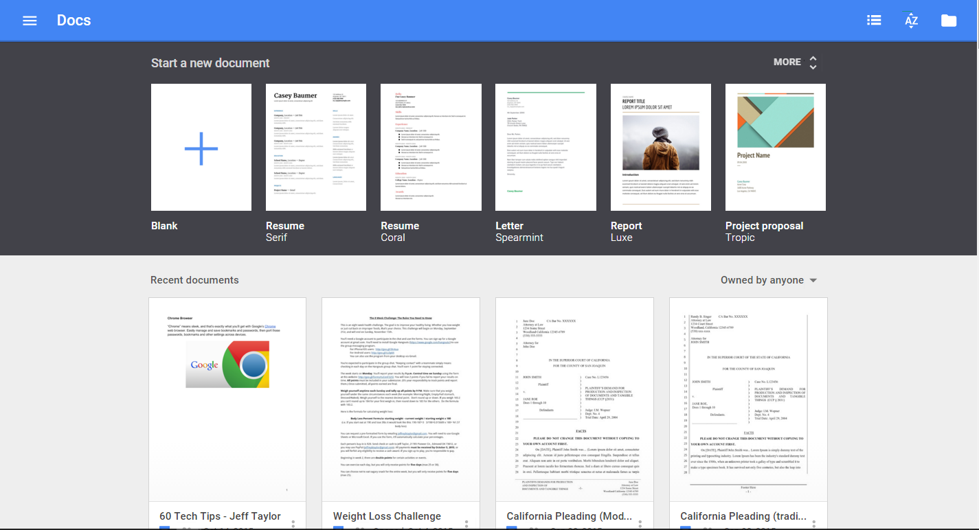 New Templates for Google Docs, Sheets, and Slides | The Droid Lawyer™