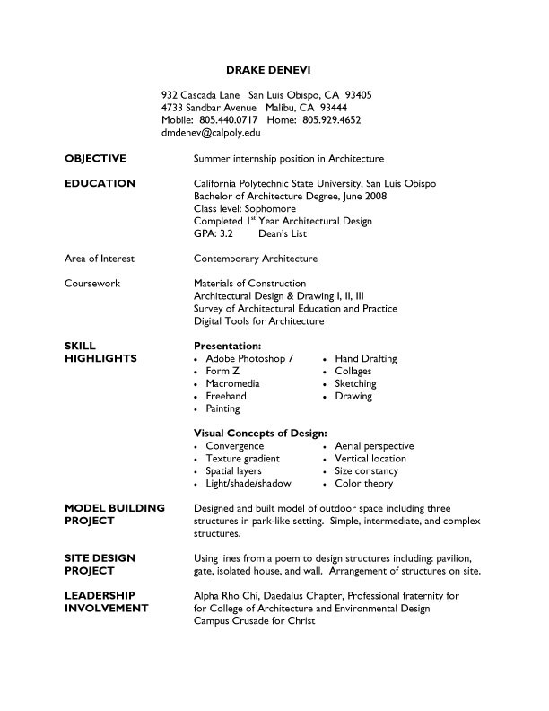 Student Resume Examples. Simple Resume Examples For College 