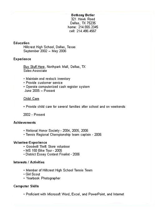 Student Resume Example. Intern Resume Example Resume Example 