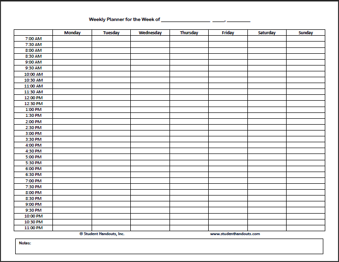 Hourly Schedule Template 25+ Free Word, Excel, PDF Format | Free 