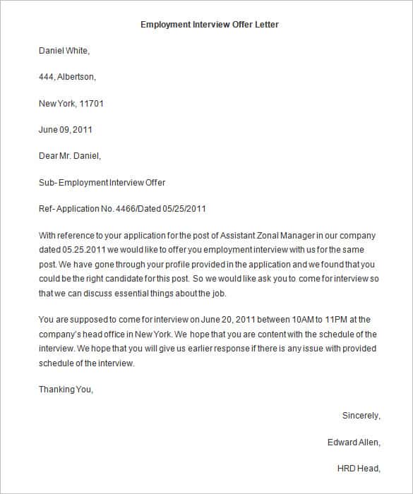 Offer Letter Template 54+ Free Word, PDF Format | Free & Premium 