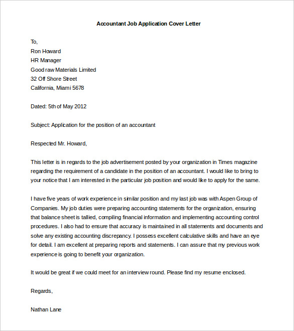 presentation letter template free cover letter template 52 free 