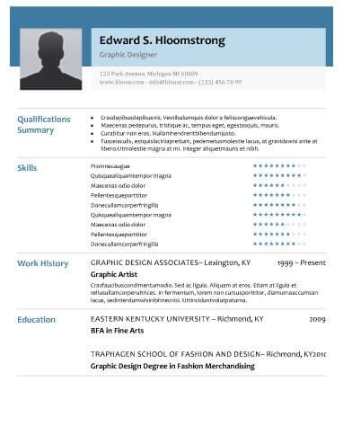 Modern Resume Templates [64 Examples Free Download]