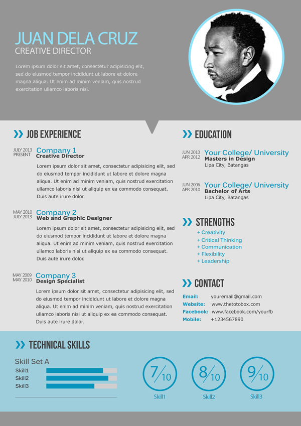 Resume Template Modern. Modern Day Candidate Cv 55+ Free Resume 