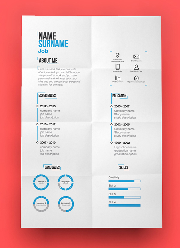 free modern resume template 15 free elegant modern cv resume 