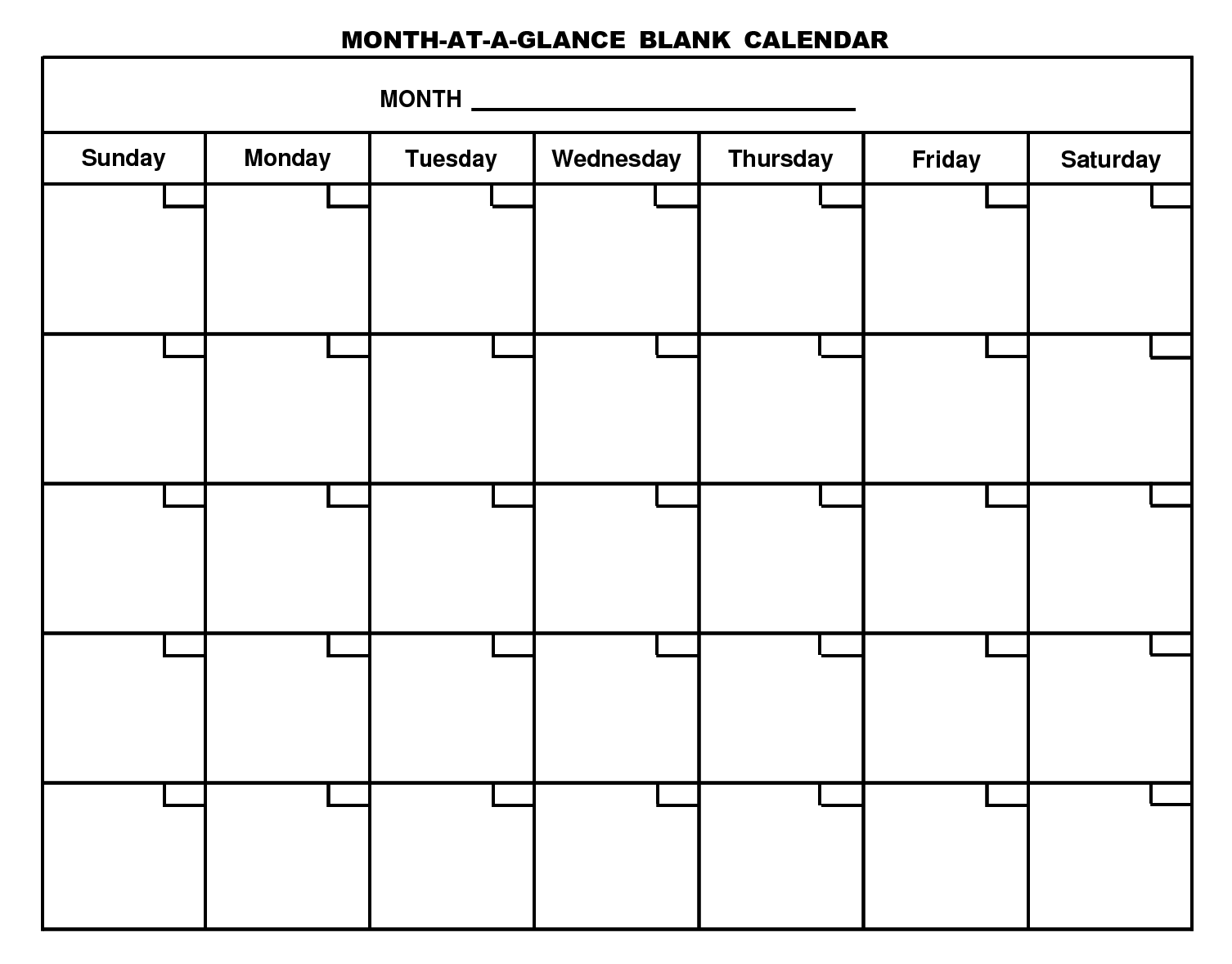 Monthly Calendar Template | calendar 2017 printable
