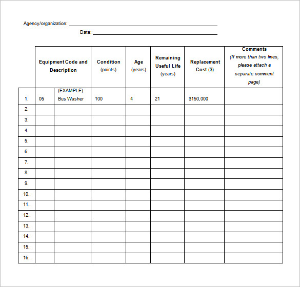 Preventive Maintenance Schedule Template 20+ Free Word, Excel 