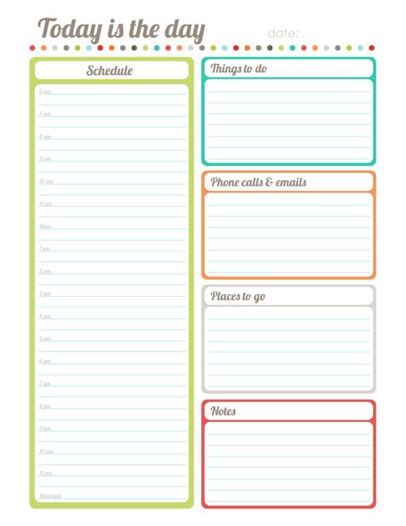 Personal Planner Free Printables