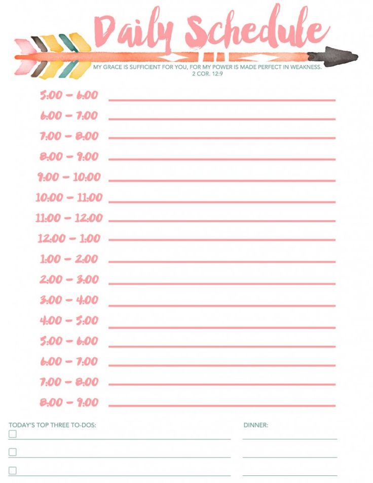 25+ best Daily schedule printable ideas on Pinterest | Daily 