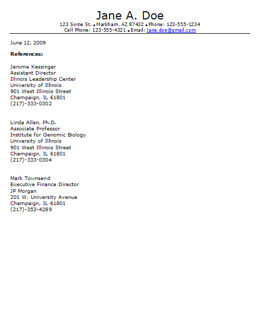 References on a Resume? | Resume Genius