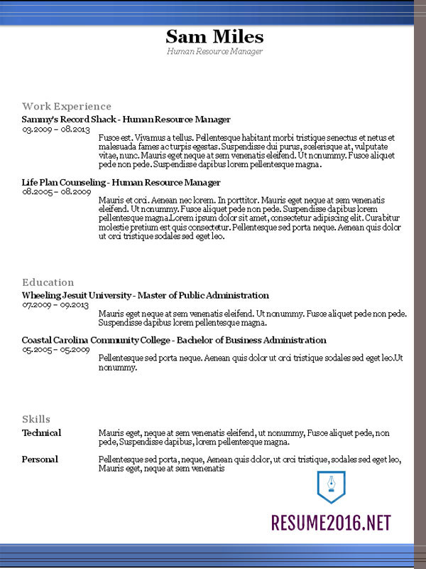 Resume templates 2016 • Which one should you choose?