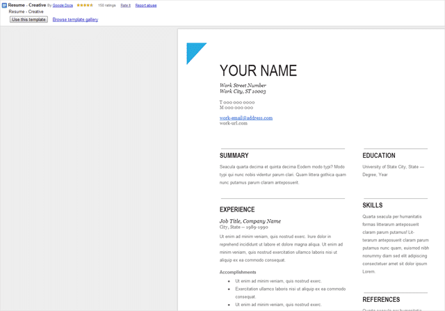 google doc templates resume how to create professional looking 