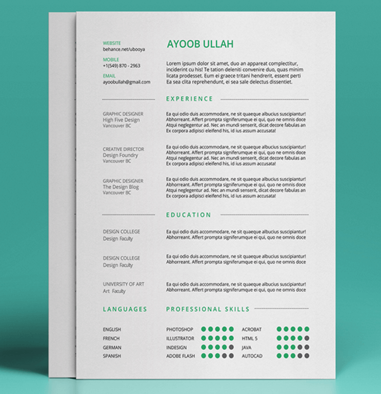 Top 27 Best Free Resume Templates PSD & AI 2017 Colorlib