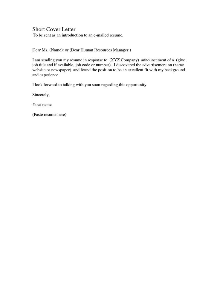 Awesome Short Simple Cover Letter 15 In Doc Cover Letter Template 