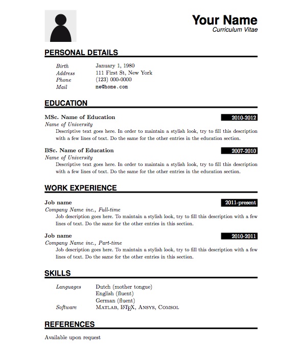 Resume Templates Microsoft Word Download Want a FREE refresher 