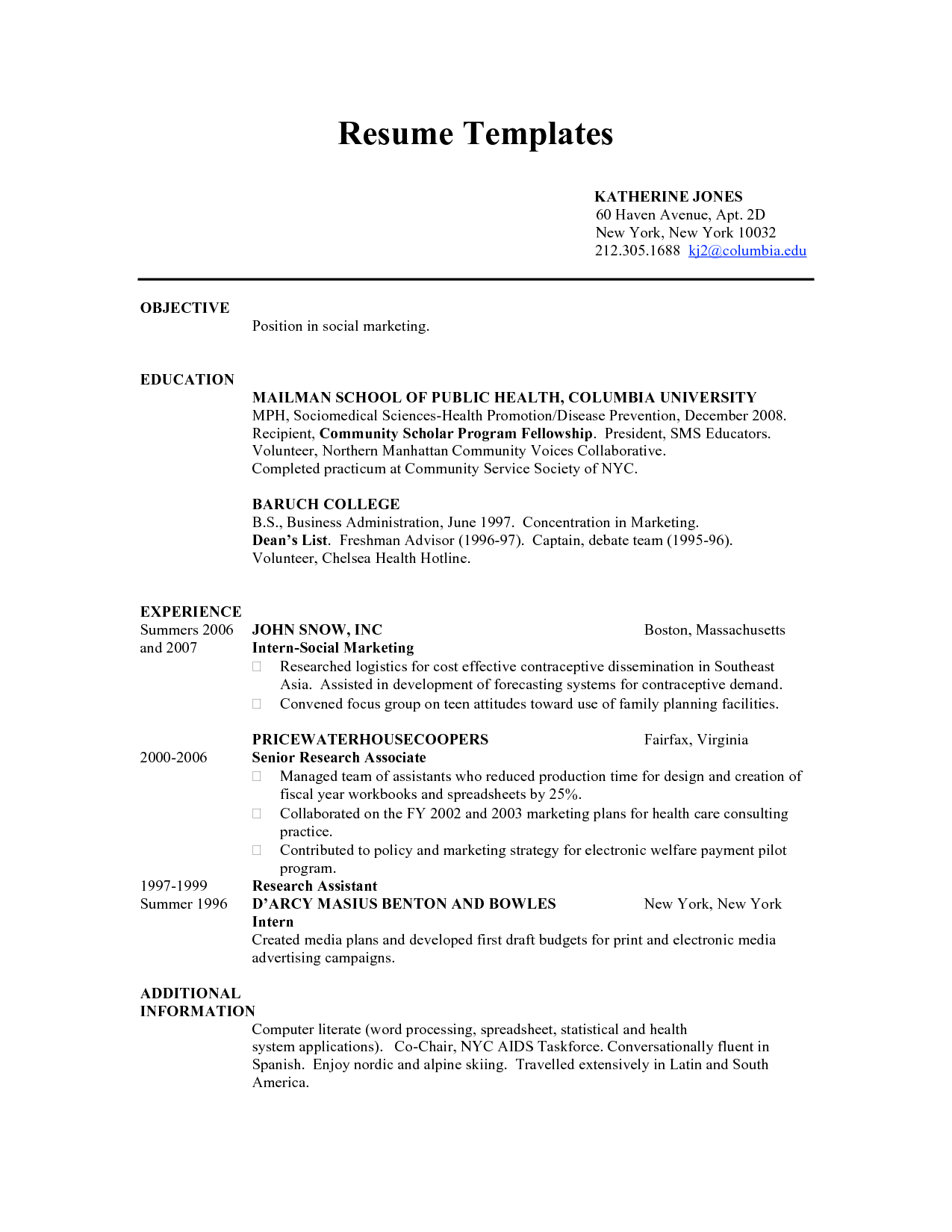 Teenage Resume Template task list templates