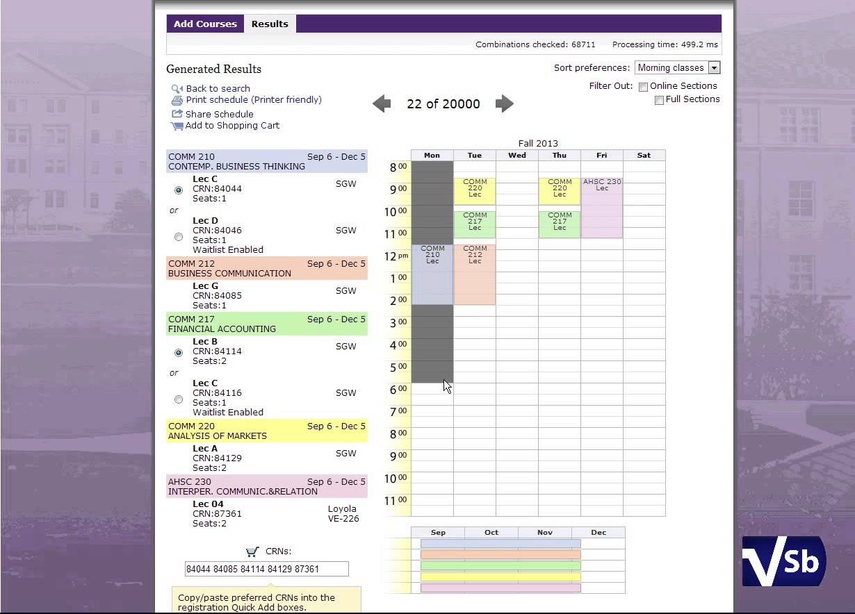 Visual Schedule Builder (VSB) 3 minute demo YouTube