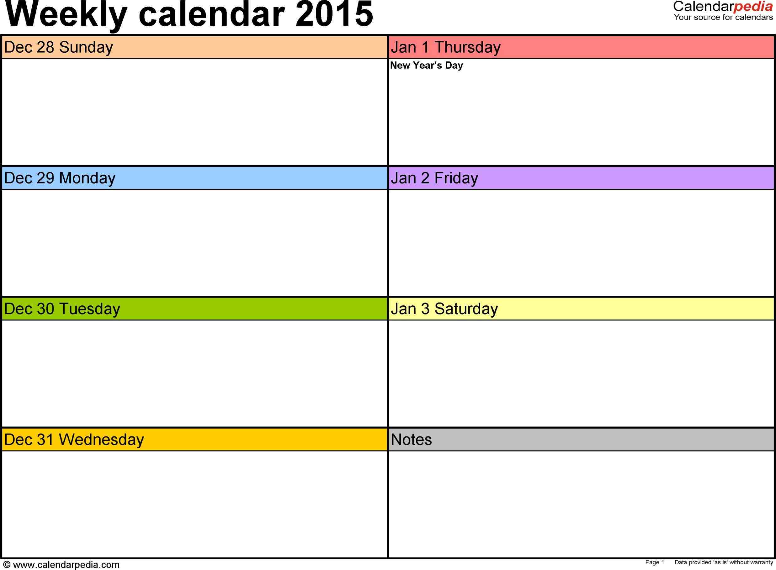 Weekly Calendar Schedule Maker Weekly Schedule Word Famqhp