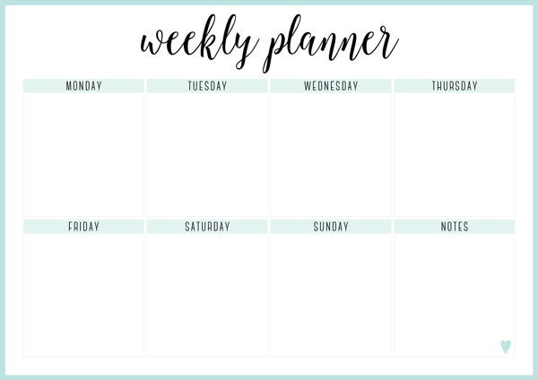 FREE PRINTABLE IRMA WEEKLY PLANNERS eliza ellis