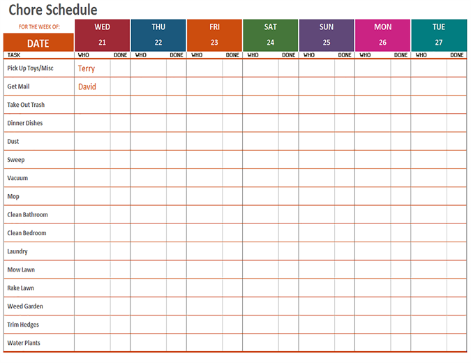 weekly schedule template excel Sales Report Template