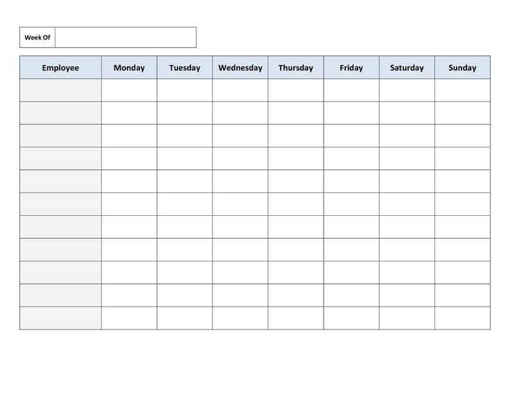 Weekly Work Schedule Template 9+ Free Word, Excel, PDF, Format 