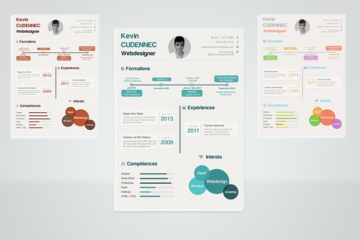 30 Free & Beautiful Resume Templates To Download … | Pinteres…