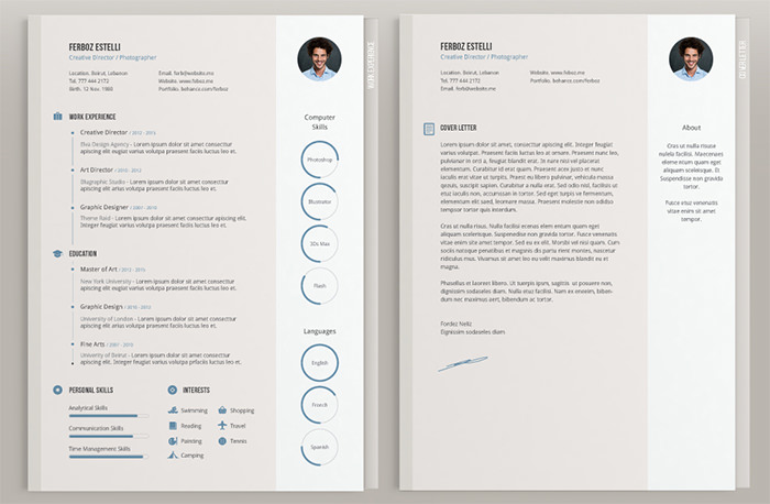 30 Free & Beautiful Resume Templates To Download Hongkiat