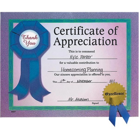 Best Students Award Certificate of Appreciation | Certificates 