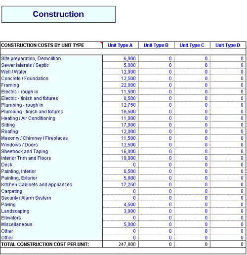 Construction Schedule Template Residential, Excel Workbook 