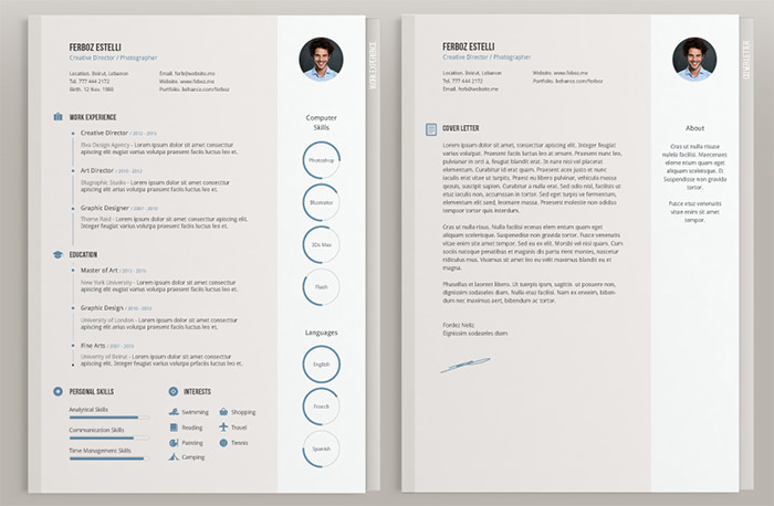 Green resume template Vector | Free Download