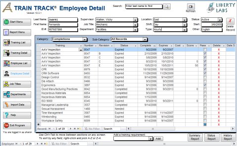 Free Training Record Template In Excel