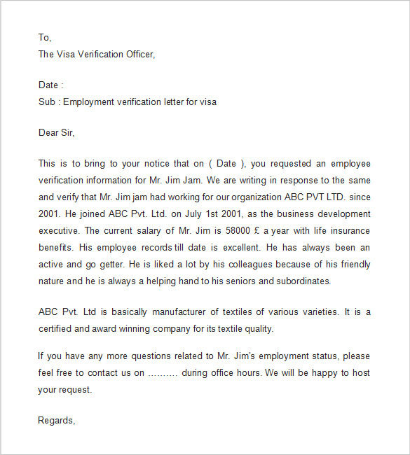 Employment Verification Letter 14+ Download Free Documents in 