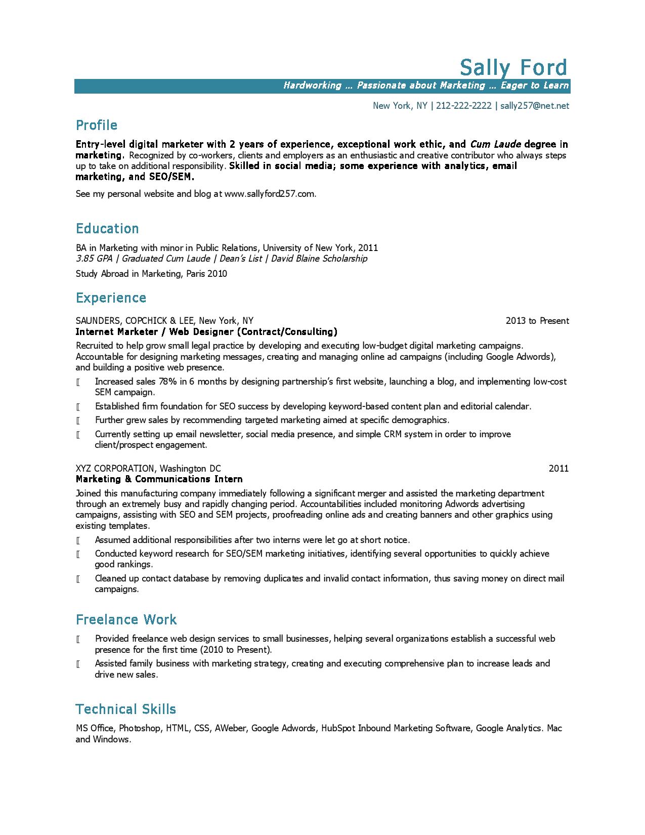 10 Marketing Resume Samples Hiring Managers Will Notice