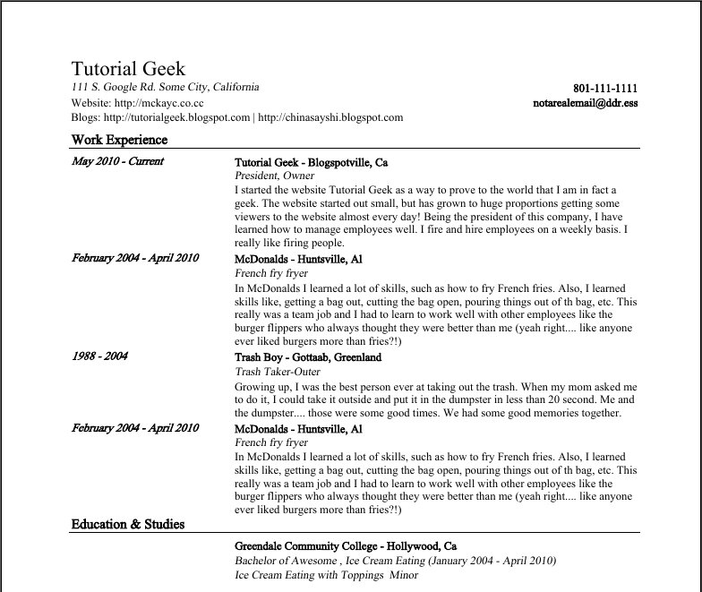 Google Resume samples VisualCV resume samples database