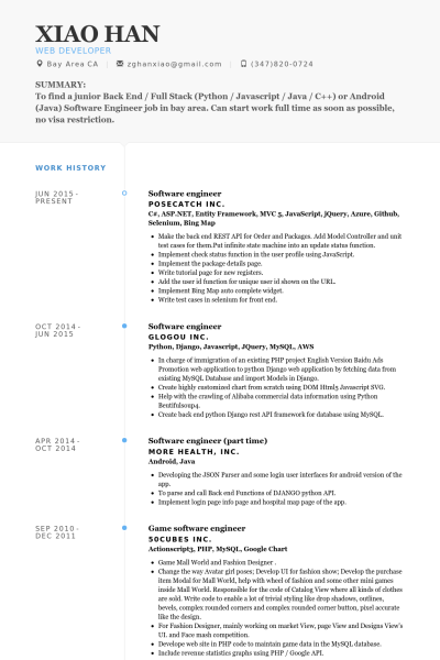 Software Developer Resume Template. Java Spring Developer Resume 