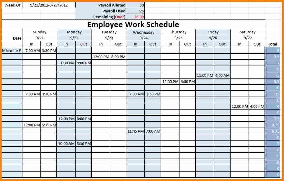 Free Weekly Schedule Templates For Excel Smartsheet