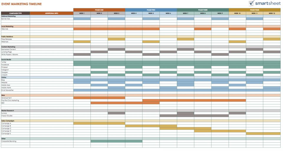 Free Weekly Schedule Templates for Excel 18 templates