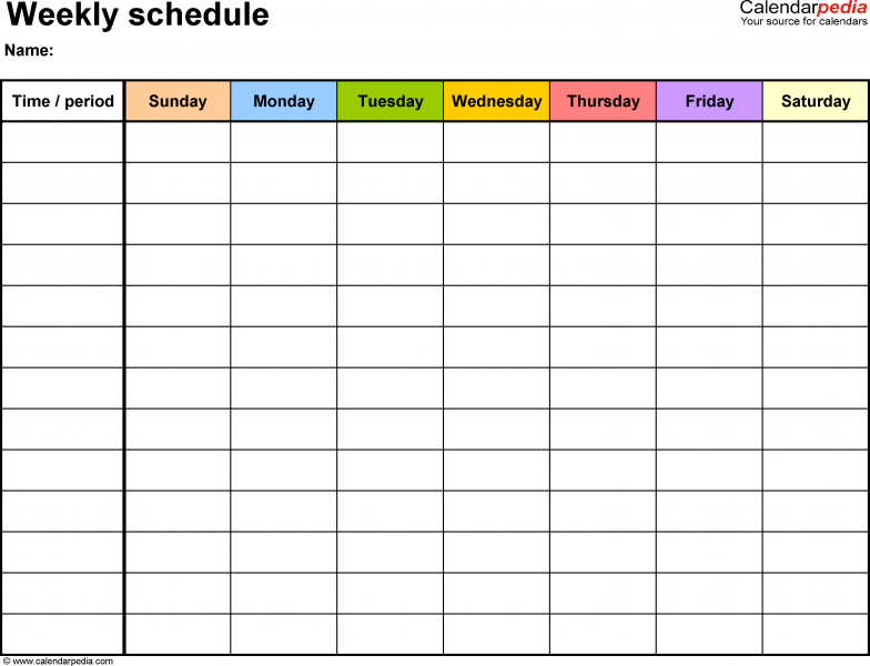 Schedule Template Google Docs Task List Templates