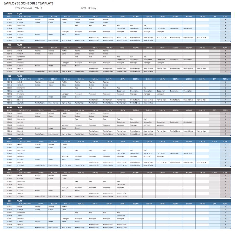 Time Management Schedule Template YouTube