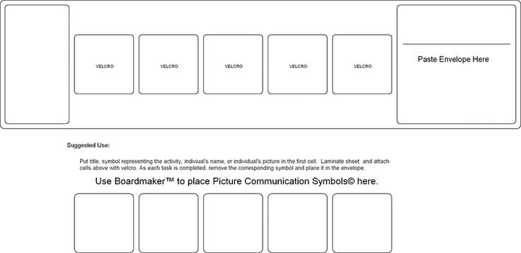 Daily Visual Schedule Template – Printable Editable Blank