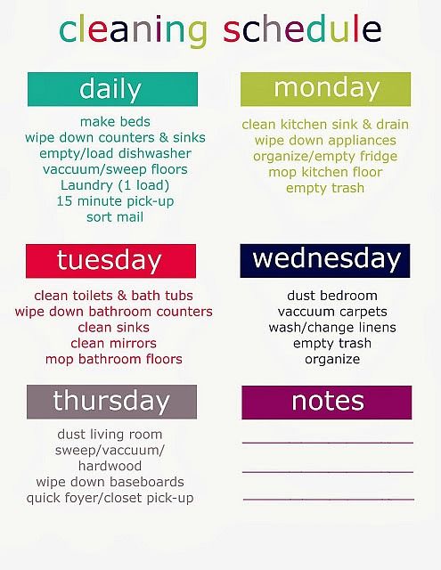 The Best Free Printable Cleaning Checklists | Binder, Cleaning 