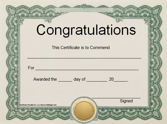 Award Certificate Template Free Download Word