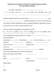 medical certificate format for job in india task list medical format certificate