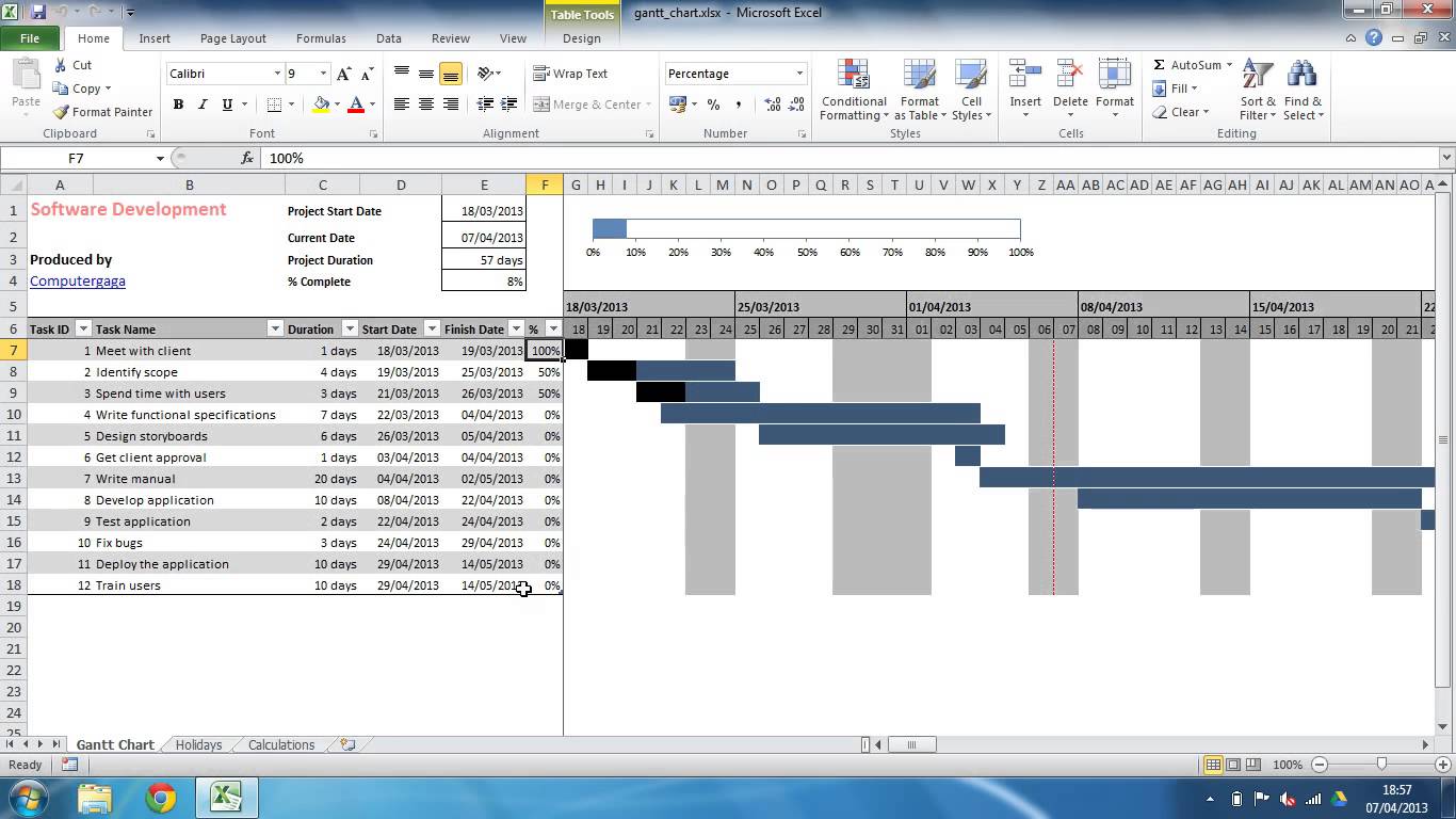 Project Plan Template Excel 2013 | task list templates